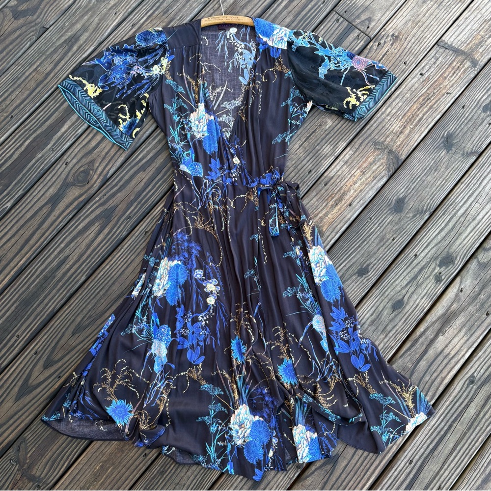 HALE BOB Midi Floral Wrap Dress